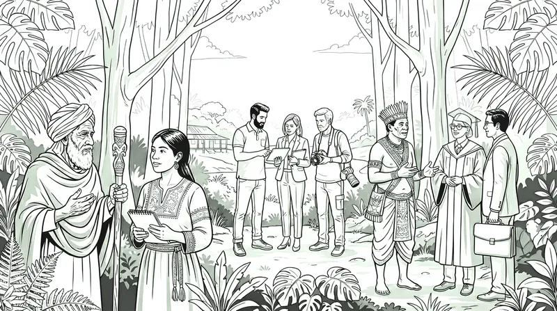 Himalayan community illustration